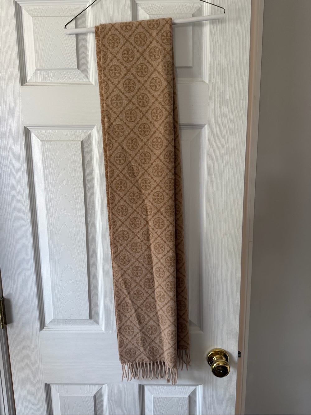 Tory Burch T Monogram Wool/Cashmere Scarf
